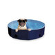 Bazén s krytom pre psov M v modrej farbe Ø120x30 cm
