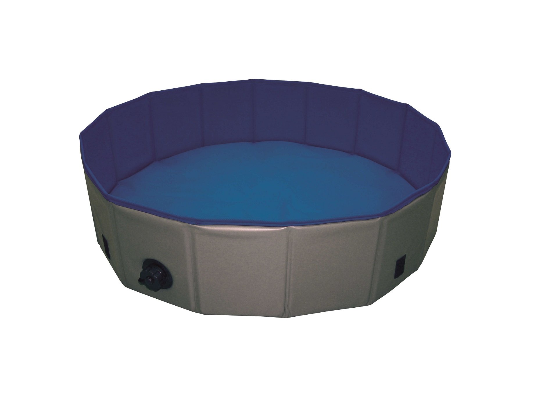 E-shop Dog Pool Cover L Ø160x30cm sivá/modrá