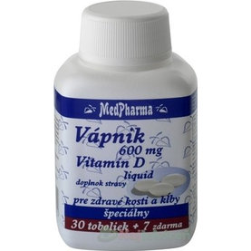MedPharma VÁPNIK 600 MG + Vitamín D liq. 37 ks