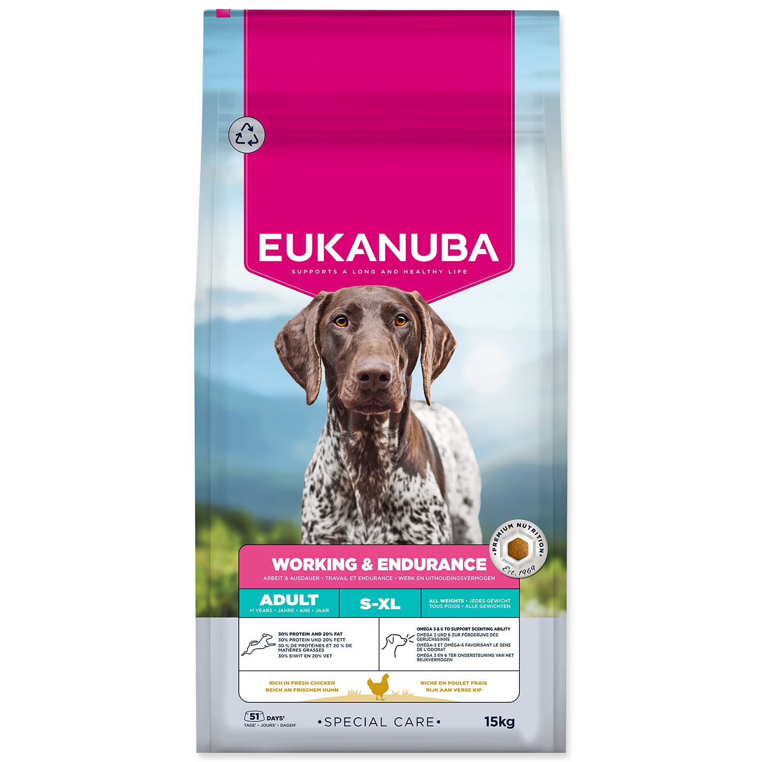 EUKANUBA Special Care Adult Working & Endurance krmivo pre psy 15 kg