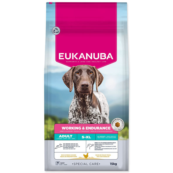 EUKANUBA Special Care Adult Working & Endurance krmivo pre psy 15 kg