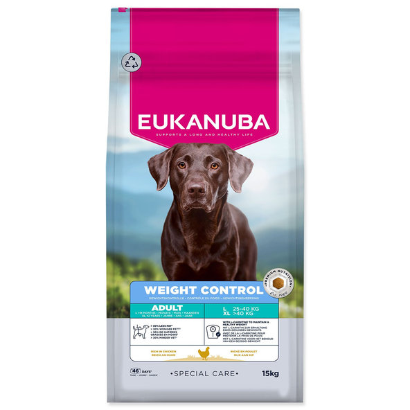 EUKANUBA Special Care Adult Large Weight Control krmivo pre psy 15 kg
