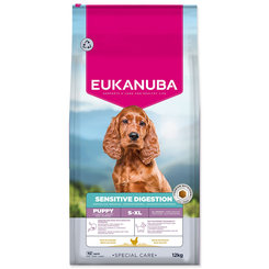 EUKANUBA Special Care Puppy Sensitive Digestion krmivo 12 kg