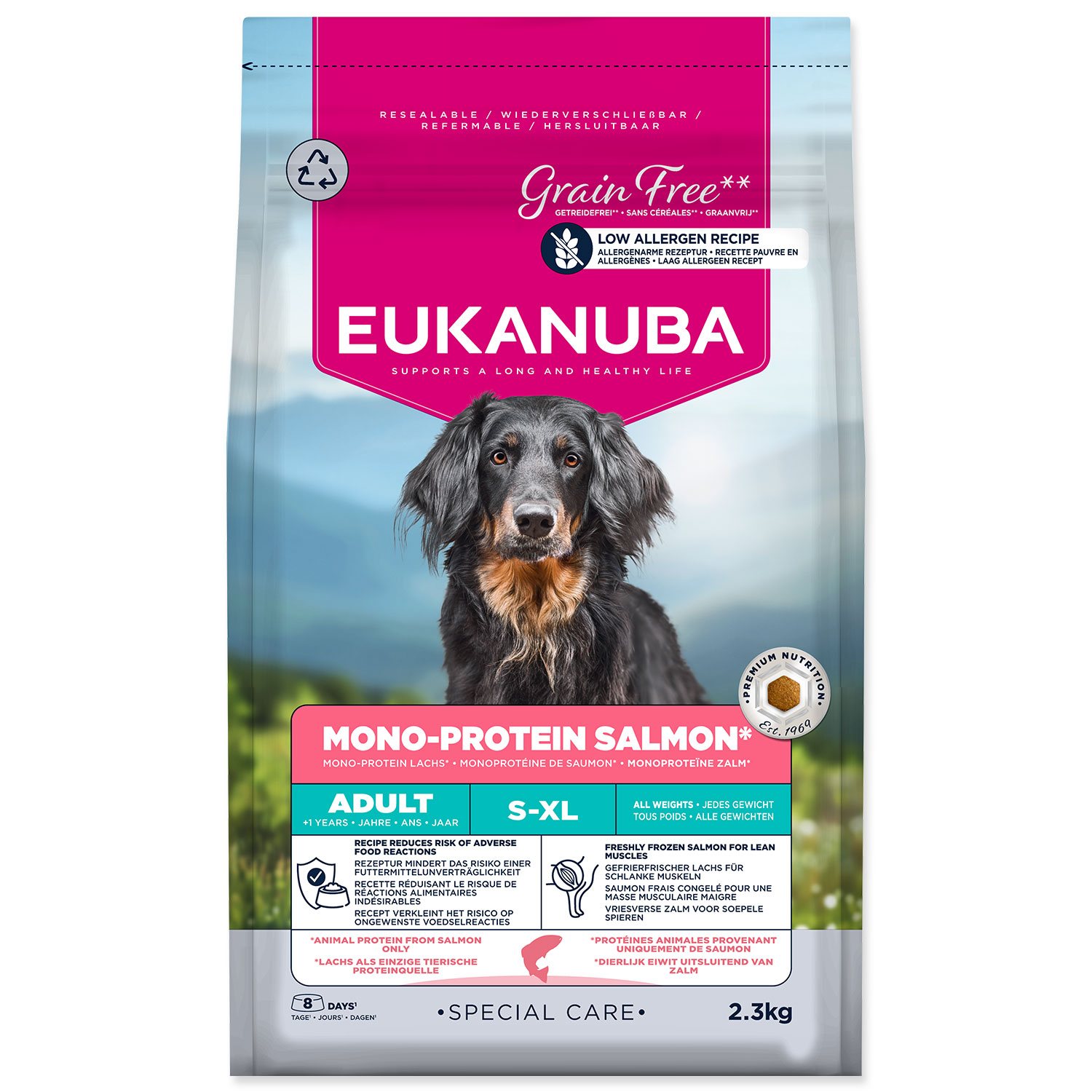EUKANUBA Special Care Adult Mono Protein krmivo pre psy losos 2,3 kg