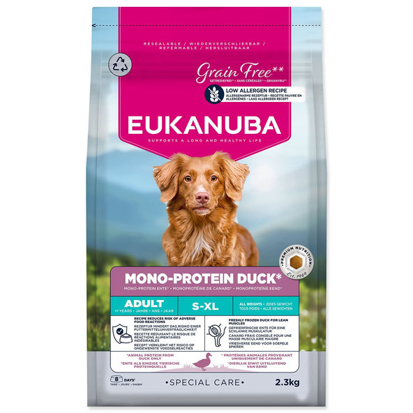 EUKANUBA Special Care Adult Mono Protein krmivo pre psy kačka 2,3 kg