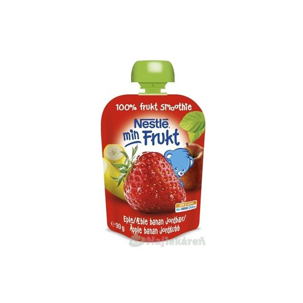 Nestlé min Frukt Jahoda, Jablko, Banán 1 x 90 g