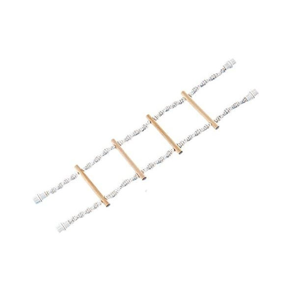 Lanový rebrík biely 65x16cm