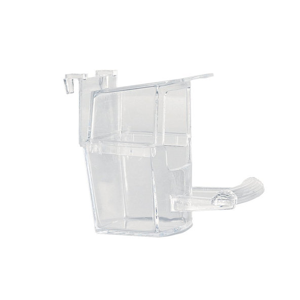 Miska s bidlom pre vtáky, transparetná 7 x 7,5 x 6cm