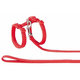 Nylonový postroj pre mačky červená