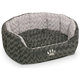 Oválny pelech pre psy a mačky "Seoli" 86x70x24cm sivá/biela