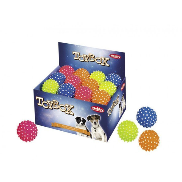 Penová gumená lopta pre psy ø7,2cm 24ks