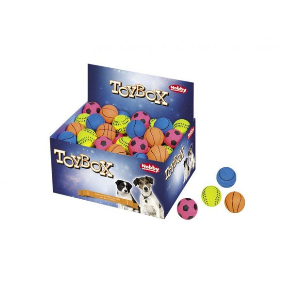 Penová gumená lopta pre psy XS ø4,7cm 72ks