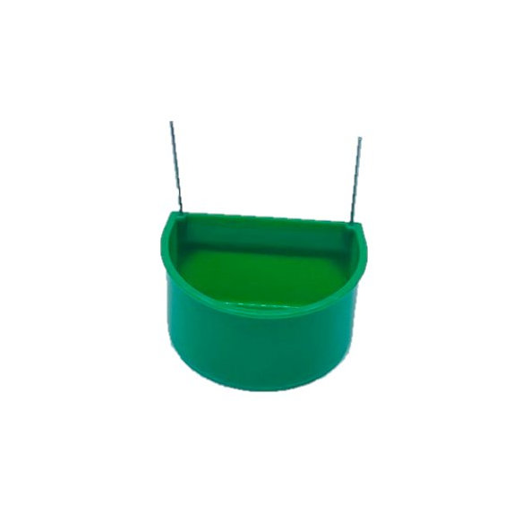 Plastová miska polkruh zelená S