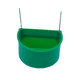 Plastová miska polkruh zelená S
