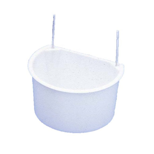 Polkruhová miska biela