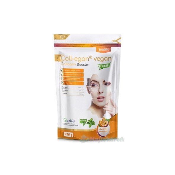 JutaVit Coll-egan Vegan Kolagén Booster. pomaranč-maracuja, 216g