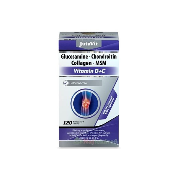 JutaVit Glukozamín Chondroitín kolagén MSM, 120 tbl