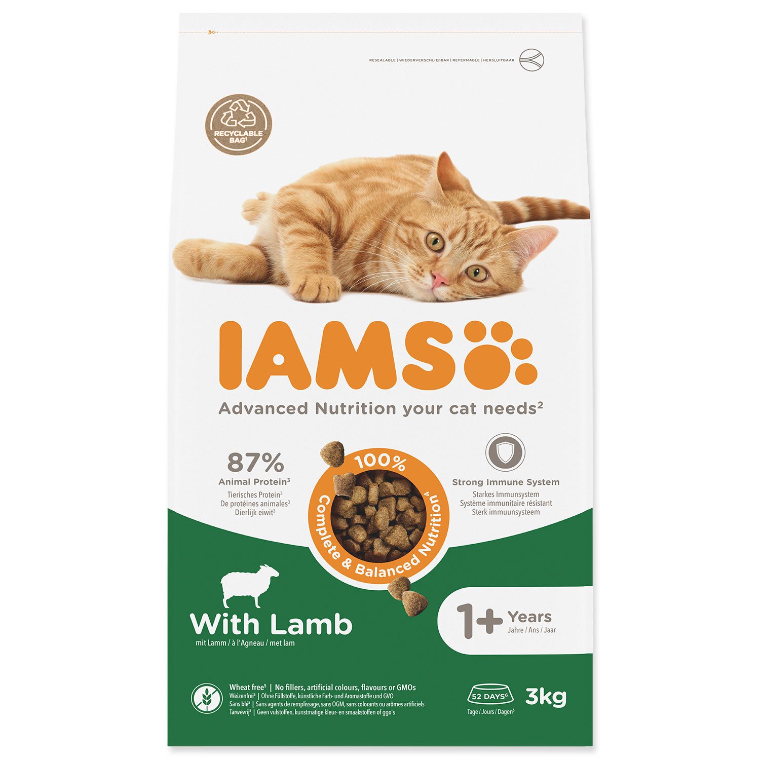 IAMS CAT AD lamb granule pre mačky 3kg