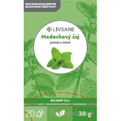 LIVSANE Medovkový čaj bylinný, individuálne balené vrecká 20x1,5 g