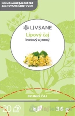E-shop LIVSANE Lipový čaj bylinný, individuálne balené vrecká 20x1,8 g