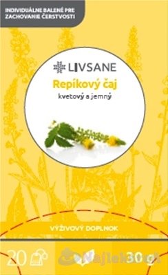 E-shop LIVSANE Repíkový čaj bylinný, individuálne balené vrecká 20x1,5 g