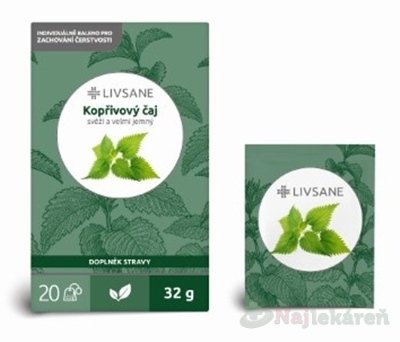 E-shop LIVSANE Žihľavový čaj bylinný čaj 20x1,6 g