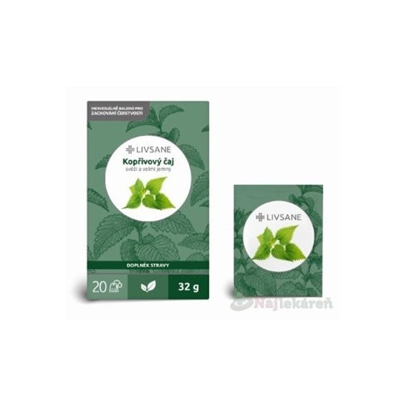 LIVSANE Žihľavový čaj bylinný čaj 20x1,6 g