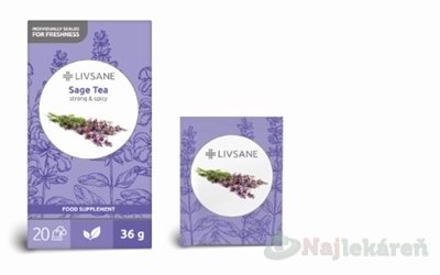 E-shop LIVSANE Šalviový čaj bylinný čaj 20x1,8 g