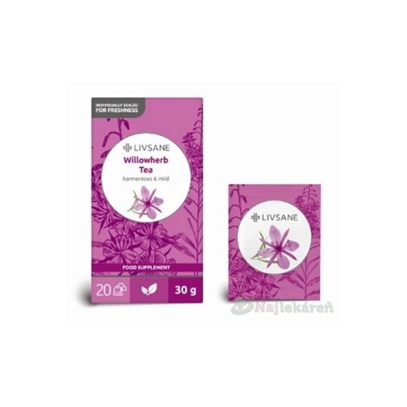 LIVSANE Vŕbovkový čaj bylinný čaj 20x1,5g