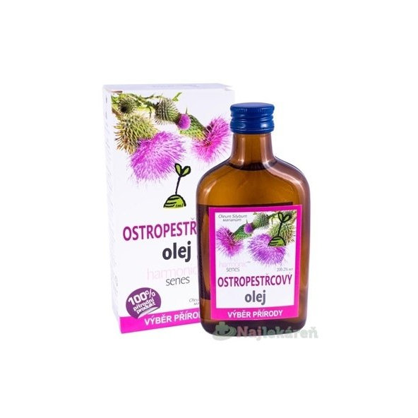 OSTROPESTRECOVÝ olej 100% výživový doplnok, 200 ml