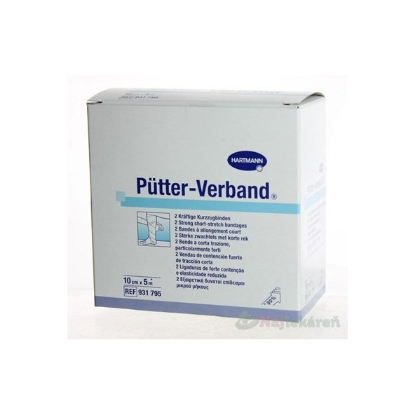 PŰTTER-VERBAND ovínadlo elastické krátkoťažné (10cmx5m) 2ks