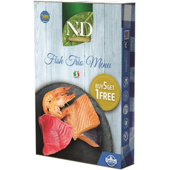 Farmina N&D cat NATURAL Fish Trio Menu konzervy pre mačky 6x70g