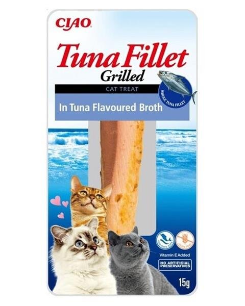 Maškrta Inaba Churu Grilled cat Tuniak v tuniakovom vývare 12ks 180g