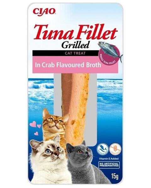 E-shop Maškrta Inaba Churu Grilled cat Tuniak v krabom vývare 12ks 180g