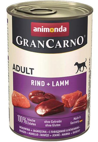 E-shop Animonda GRANCARNO® dog adult hovädzie a jahňa 6 x 400g konzerva