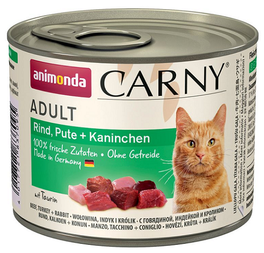 E-shop Animonda CARNY® cat Adult hovädzie, morka a králik konzervy pre králiky 6x200g