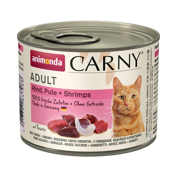 Animonda CARNY® cat Adult hovädzie, morka a krevety 6 x 200g konzerva