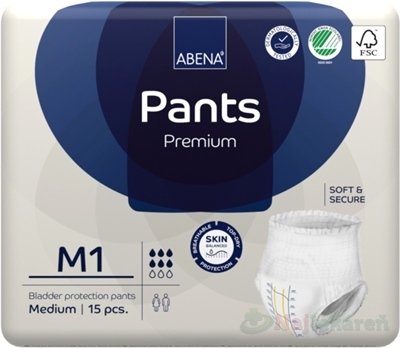 E-shop ABENA Pants Premium M1, navliekacie nohavičky (veľ. M), 15 ks