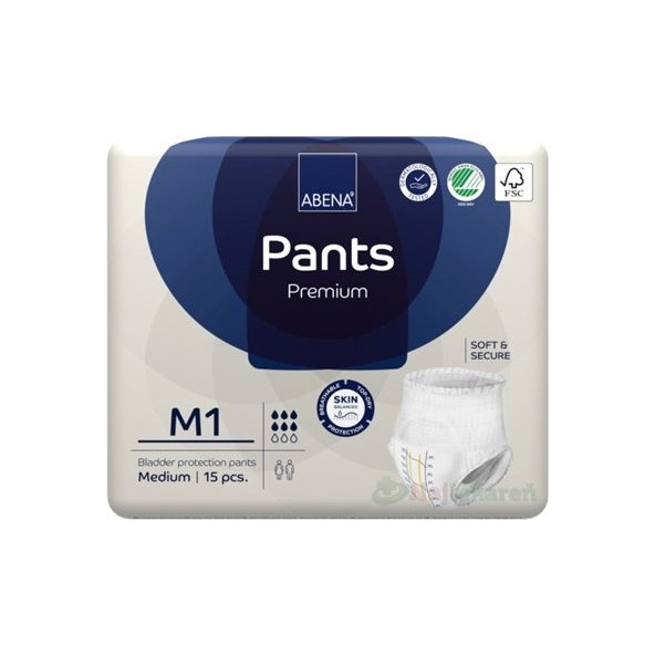 ABENA Pants Premium M1, navliekacie nohavičky (veľ. M), 15 ks