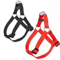 Postroj DUVO+ nylon čierny 50-65 cm / 20mm