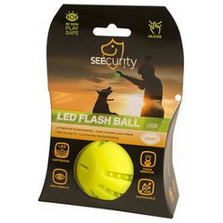 Hračka DUVO+ Lopta led silikónová, svietiaca, zelená 10 cm