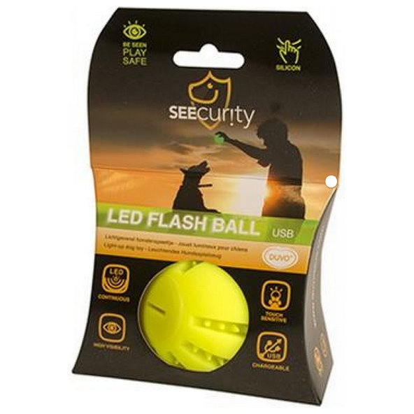 Hračka DUVO+ Lopta led silikónová, svietiaca, zelená 10 cm