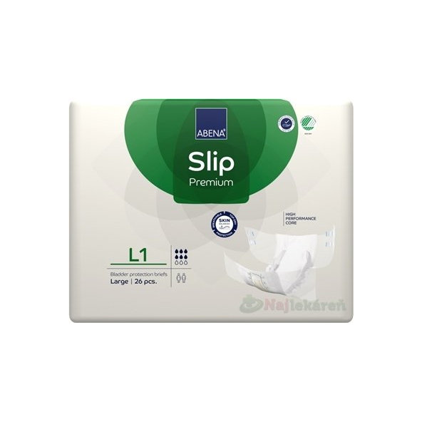 ABENA Slip Premium L1, inkontinenčné nohavičky (veľ. L), 26 ks