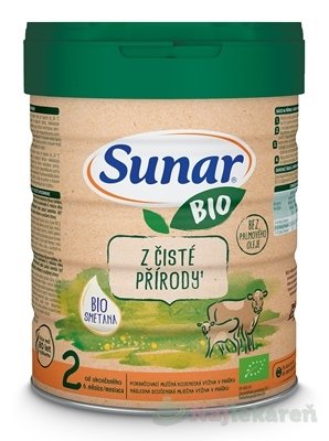 E-shop Sunar BIO 2, mliečna výživa (od ukonč. 6m) 700g