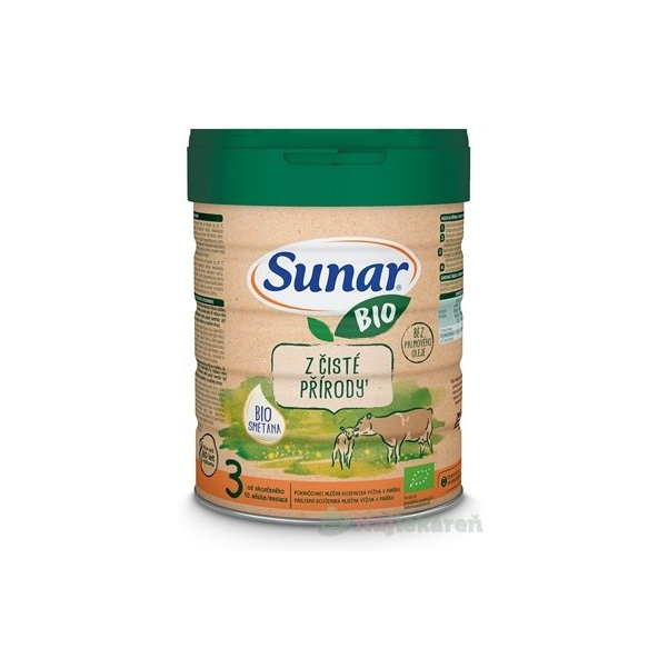 Sunar BIO 3, mliečna výživa (od ukonč. 10m), 700g