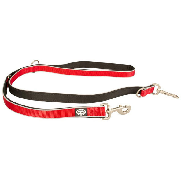 Vodítko DUVO+ EXPLOR WEST duo nylon červené 200cm/25mm