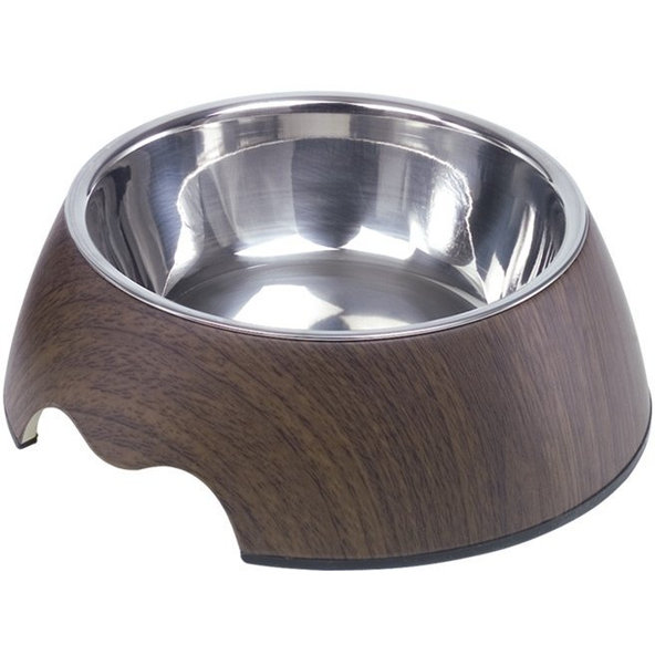 Nerezová miska pre psy a mačky "Dark Wood" L 700ml