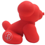 Hračka DUVO+ latexový balón mopslík, pískajúci, červený 9,5x6x8,5cm