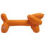 Hračka DUVO+ latexový balón jazvečík, pískajúci, oranžový 18x5,5x8cm