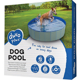Bazén DUVO+ pre psy, modrý, priemer 120x30cm